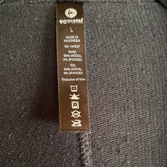 90 Degree By Reflex Black Cardigan - Picture 2 of 5